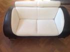 Zwart/witte 2 pers.sofa