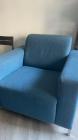 Blauwe fauteuil