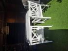 Witte tuintafel met 2 stoelen